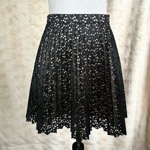 LOVER the Label Floral Laser Cut Lace Skirt